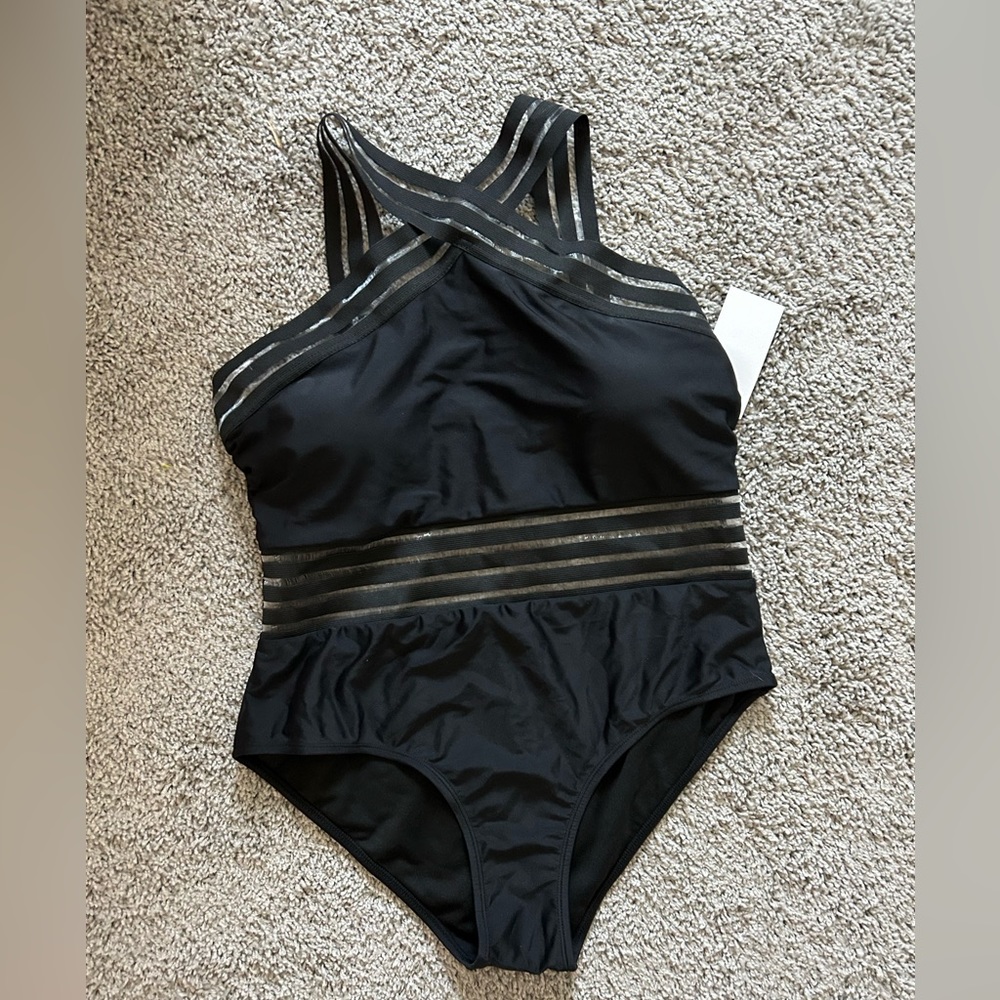 Black Halter One Piece